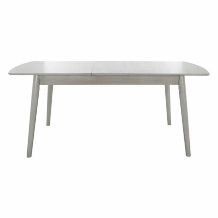 SAFAVIEH 70.9 x 31.5 x 29.1 in. Kay Extension Dining Table, Grey DTB1406C
